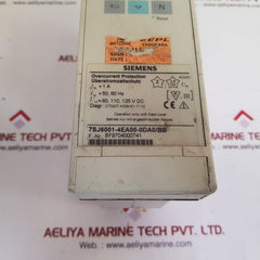 Siemens 7sj6001-4ea00-0da0/bb overcurrent protection relay
