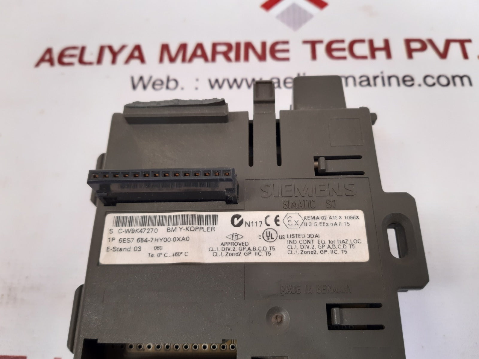 Siemens 6es7 654-7hy00-0xa0 y-koppler bus module 