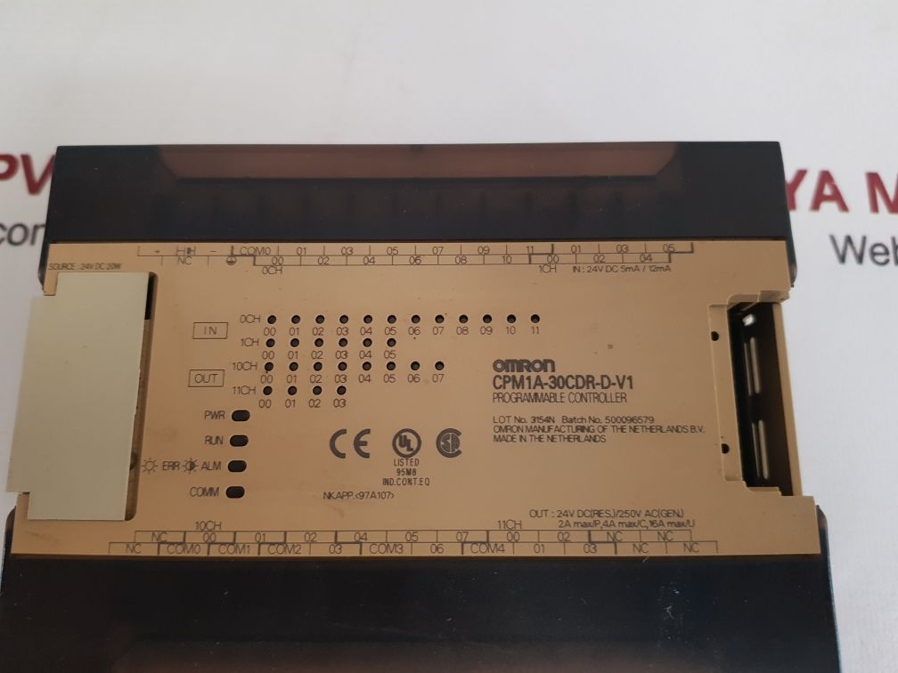 Omron cpm1a-30cdr-d-v1 programmable controller used