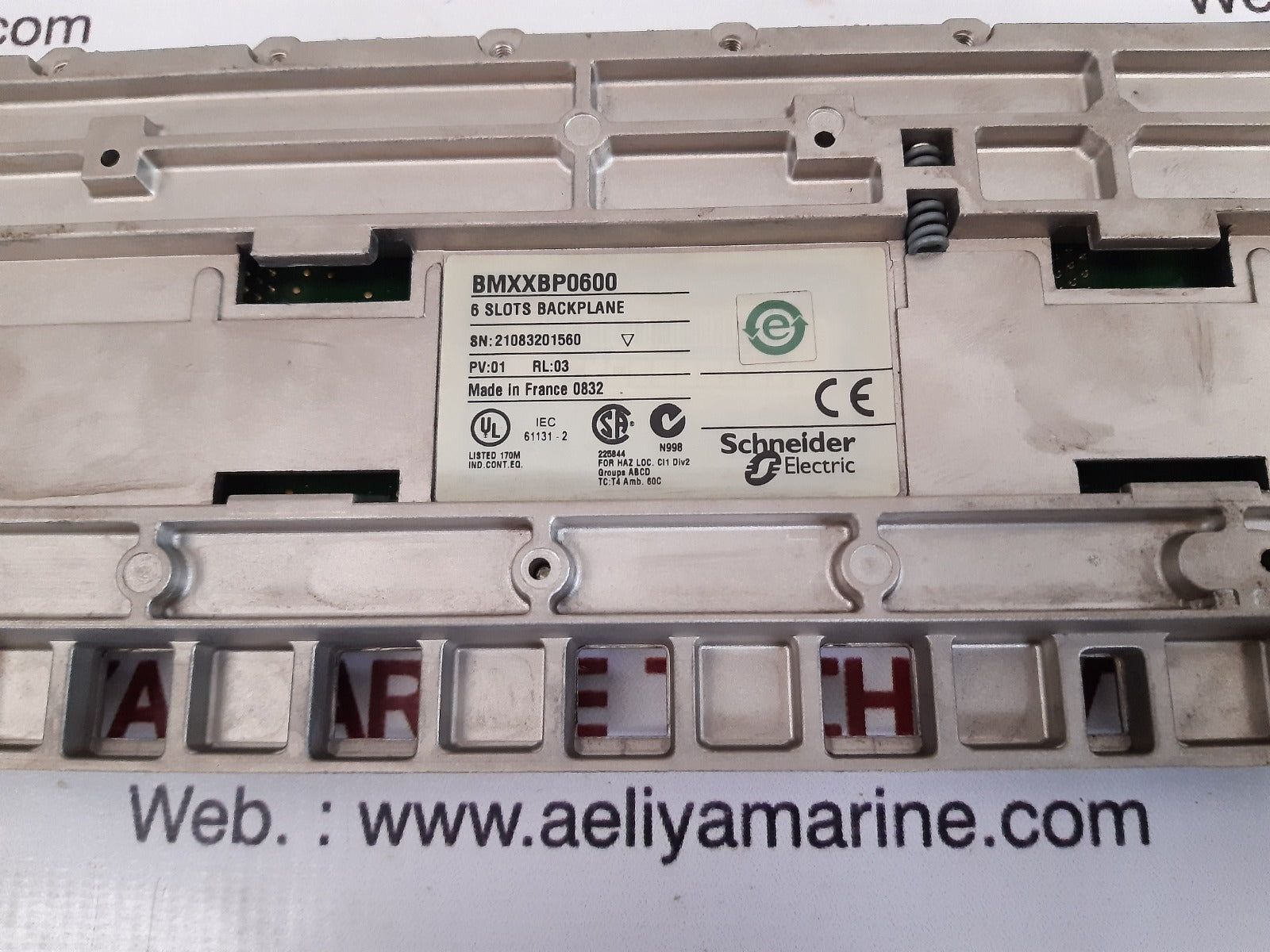 Schneider electric bmxxbp0600 6 slots backplane