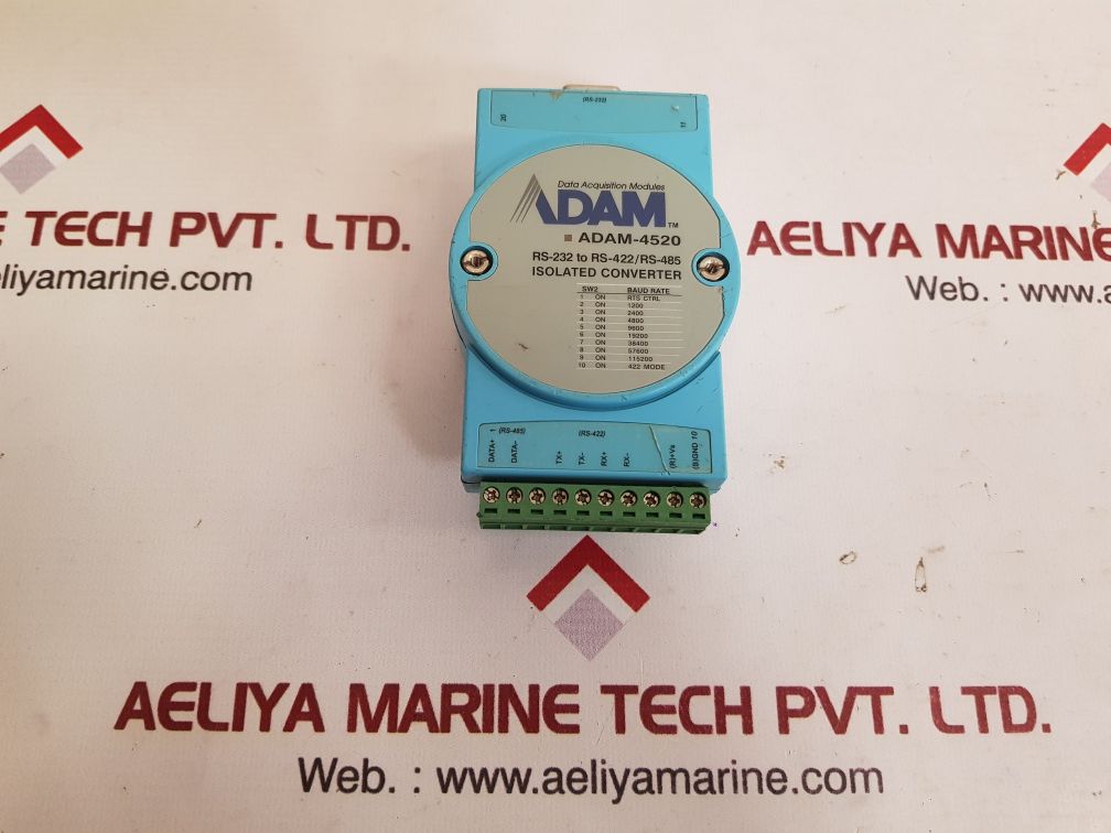 Advantech adam-4520 isolated converter rs-232 to rs-422/rs-485 module used