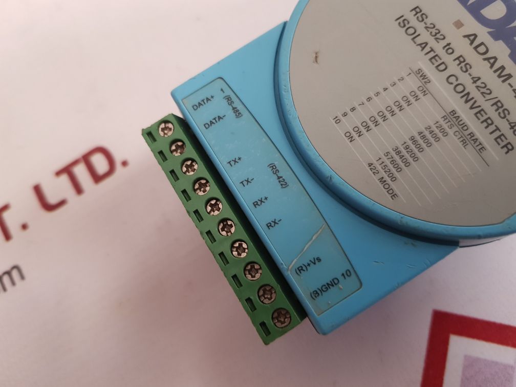 Advantech adam-4520 isolated converter rs-232 to rs-422/rs-485 module used
