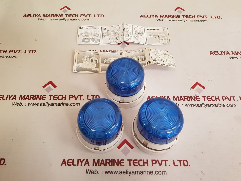 Rs 309-5843 blue flashing surface mount 