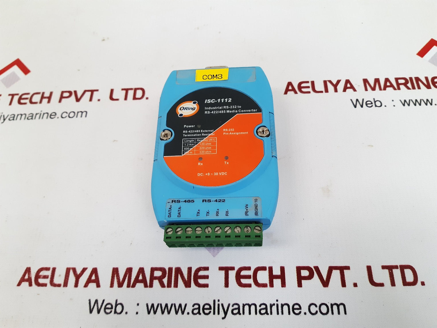 Oring isc-1112 industrial rs-232 to rs-422/485 media converter