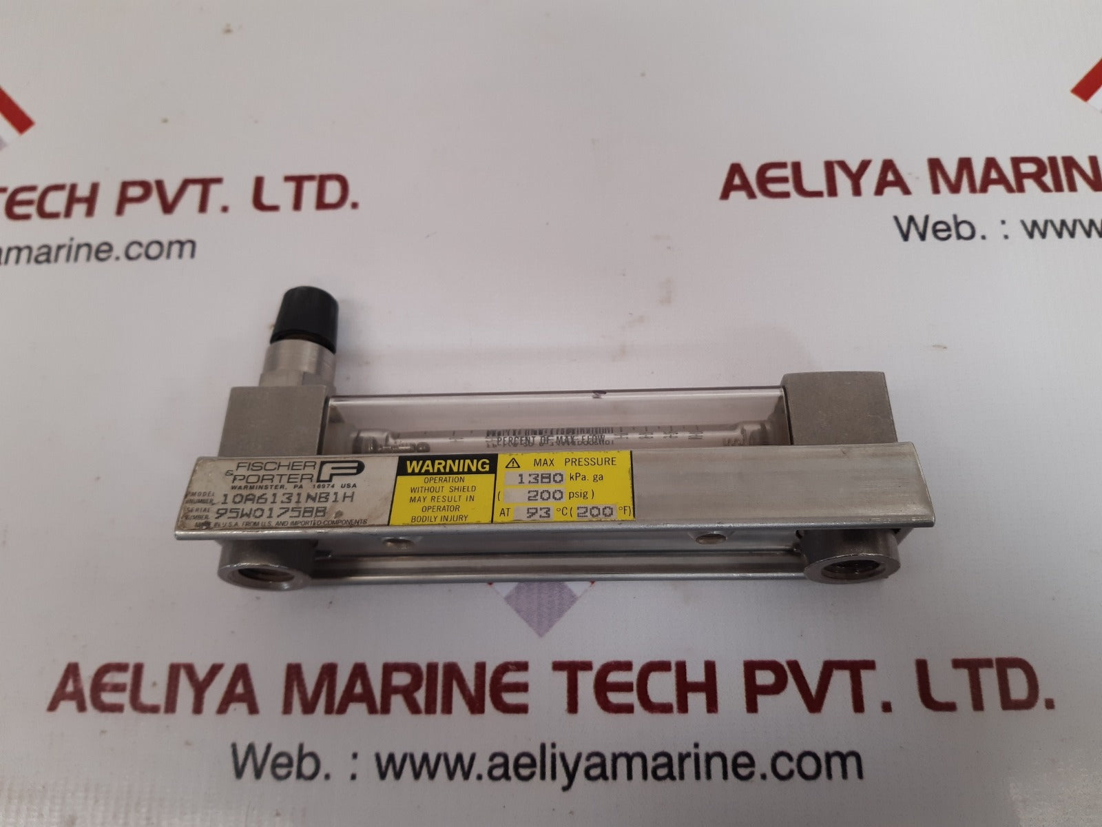 Fischer & porter 10a6131nb1h flow indictor