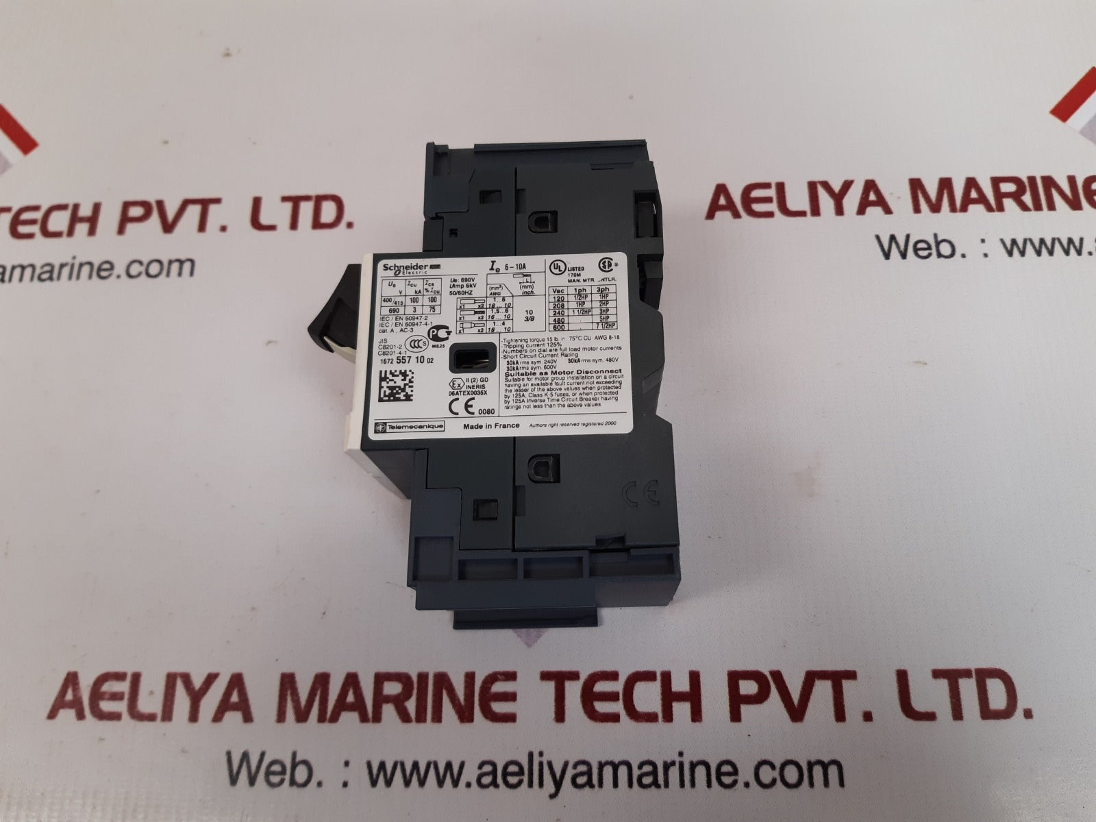 Schneider electric gv2me143 manual starter