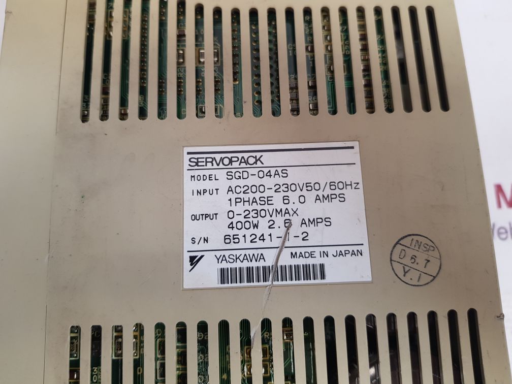 Yaskawa sgd-04as servopack