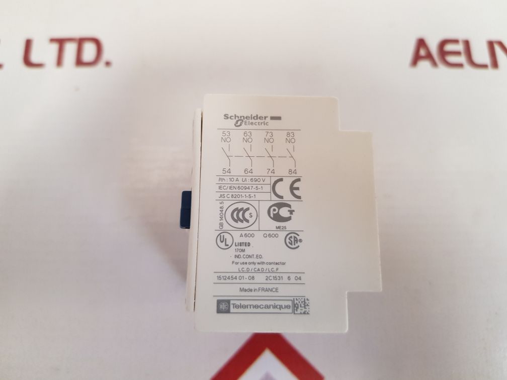 Schneider/telemecanique ladn40 auxiliary contact block