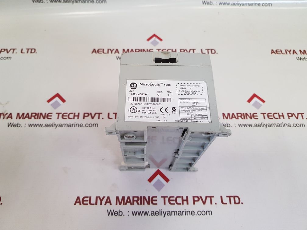 Allen-bradley 1762-l40bxb ser.c micrologix 1200 controller rev.9