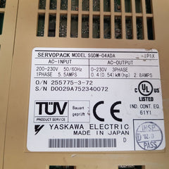 Yaskawa sgdm-04ada servo driver new