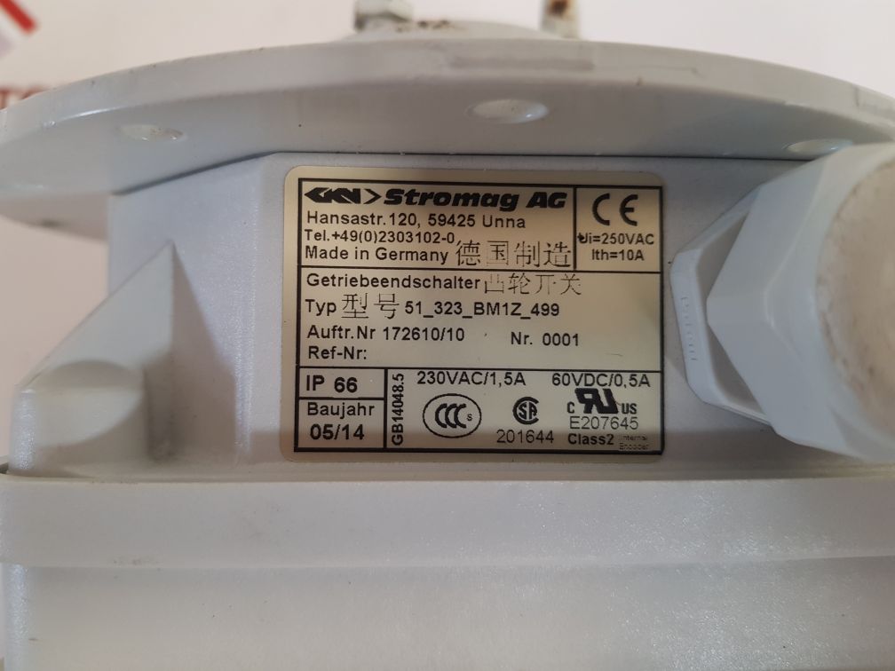 Stromag 51_323_bm1z_499 geared cam limit switch