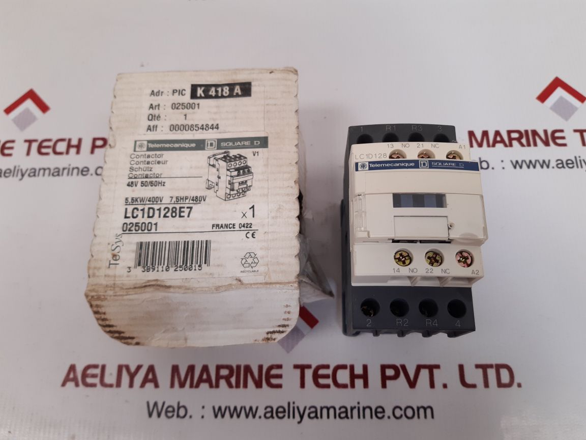 Schneider electric lc1d128e7 contactor