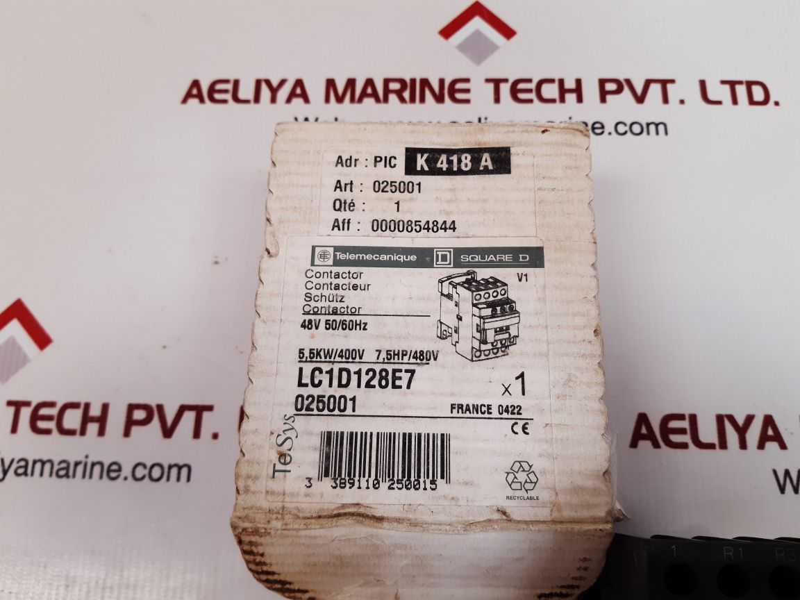 Schneider electric lc1d128e7 contactor