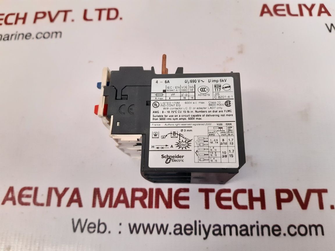 Telemecanique / Schneider lrd 10 thermal overload relay 034679