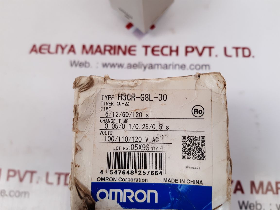 Omron h3cr-g8l-30 solid state timer