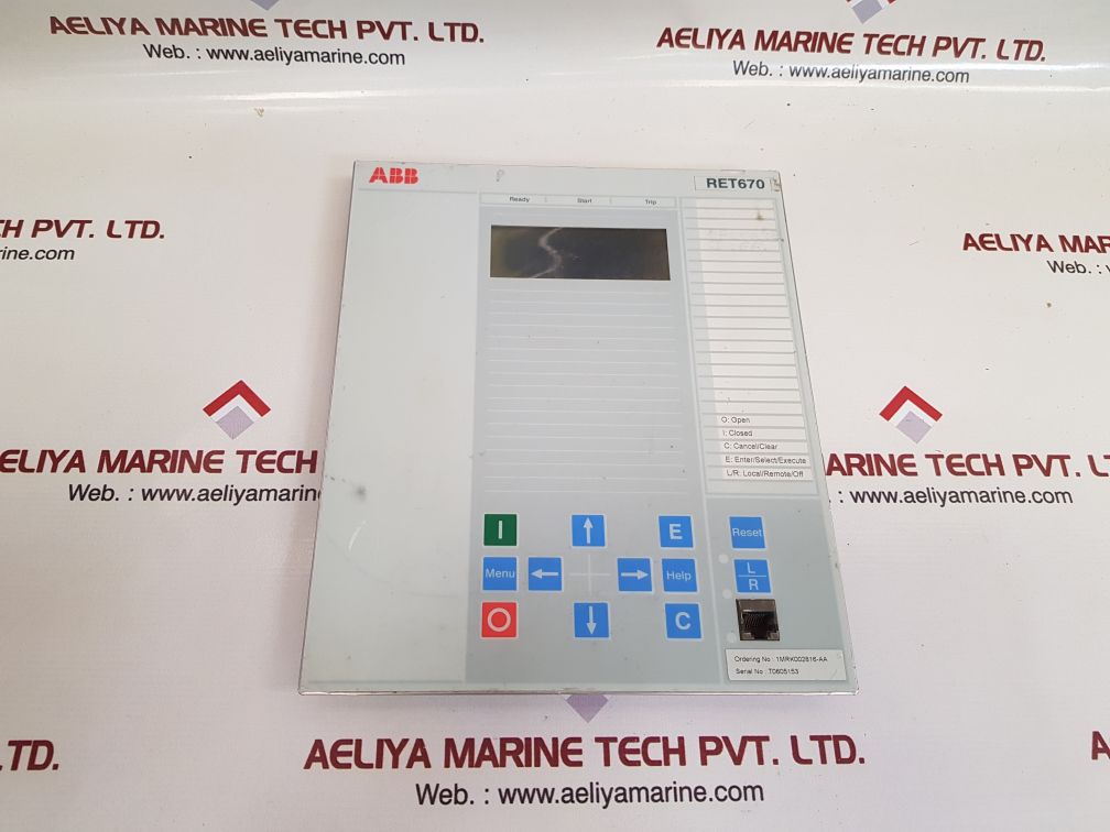 Abb ret670 display 1mrk000008-hb 