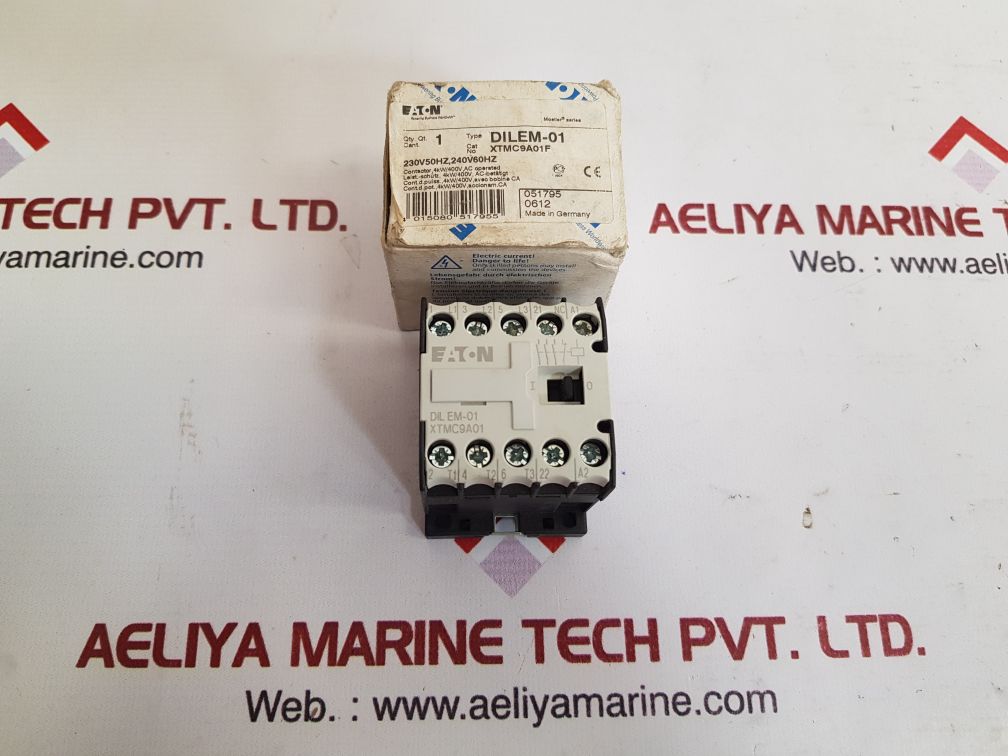Eaton dil em-01 auxiliary contactor xtmc9a01f