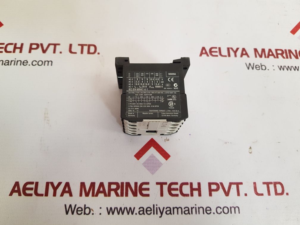 Eaton dil em-01 auxiliary contactor xtmc9a01f
