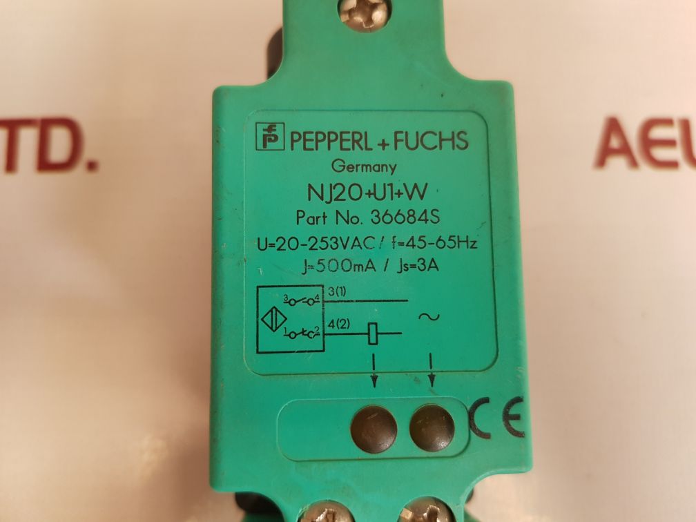 Pepperl + fuchs nj20+u1+w proximity sensor 36684s