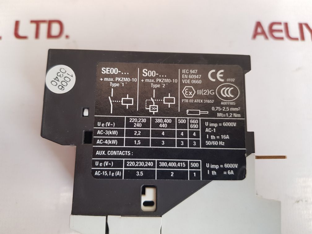 Moeller se00-11-pkz0 contact module