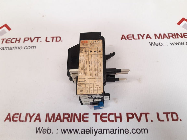 Abb t25du thermal overload relay