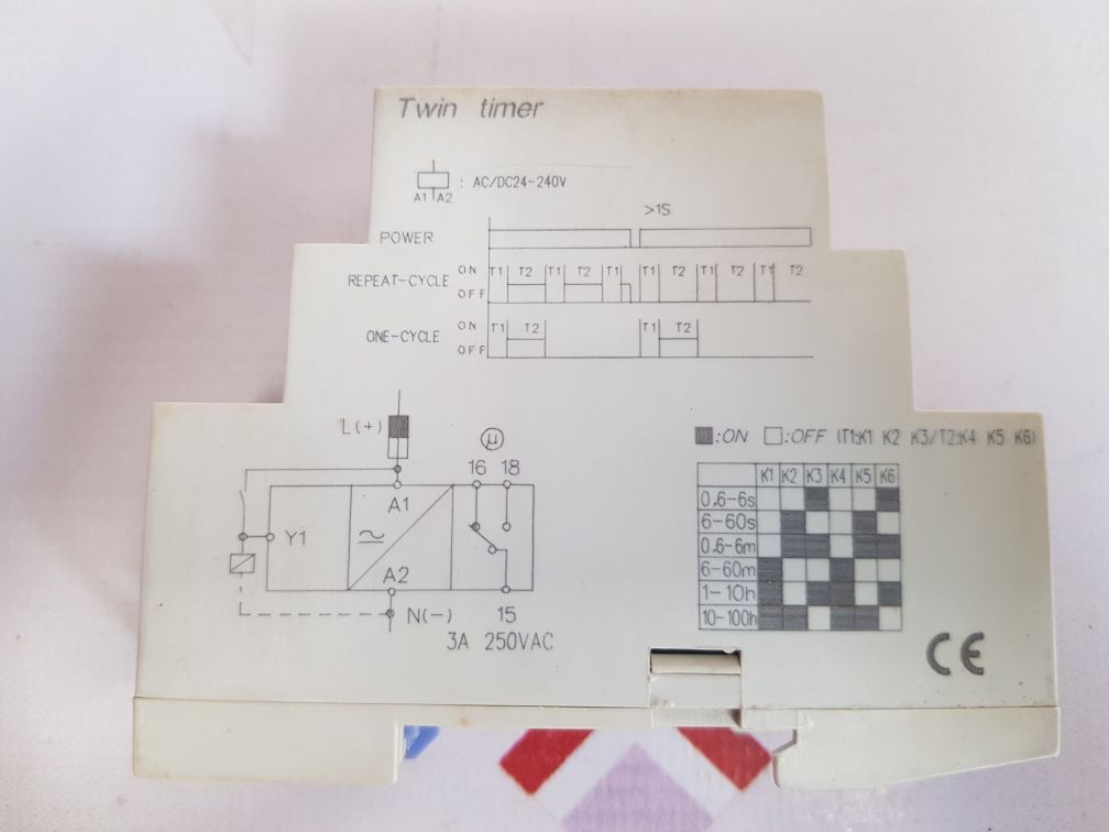 Dhc dhc19s-s twin timer ac/dc24-240v