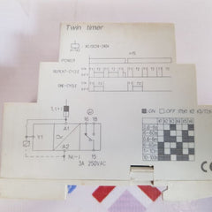 Dhc dhc19s-s twin timer ac/dc24-240v