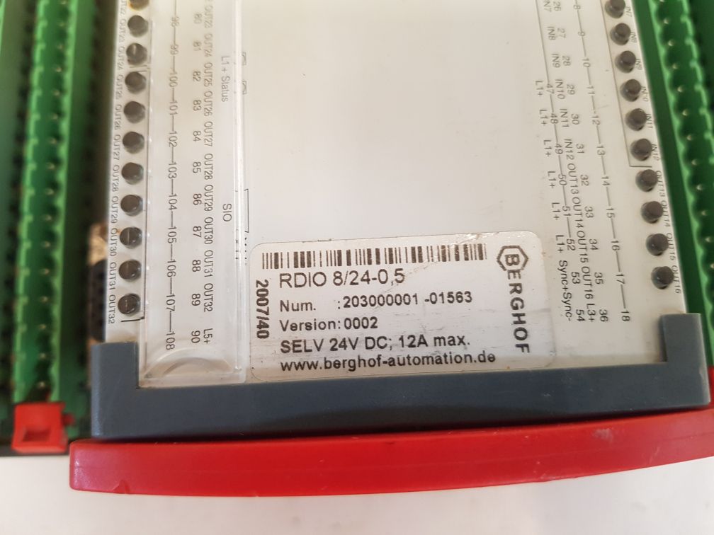 Berghof rdio 8/24-0.5 remote i/o module
