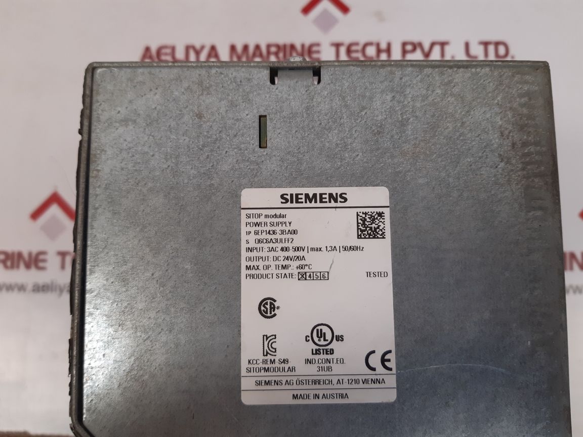 Siemens 6ep1436-3ba00 sitop modular power supply Used 
