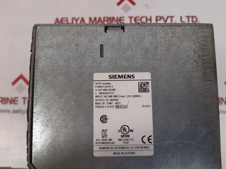 Siemens 6ep1436-3ba00 sitop modular power supply Used 