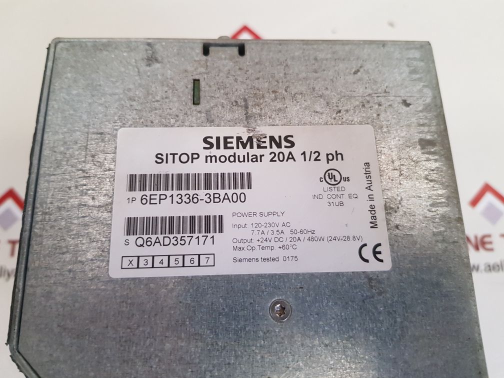 Siemens 6ep1 336-3ba00 sitop power supply 