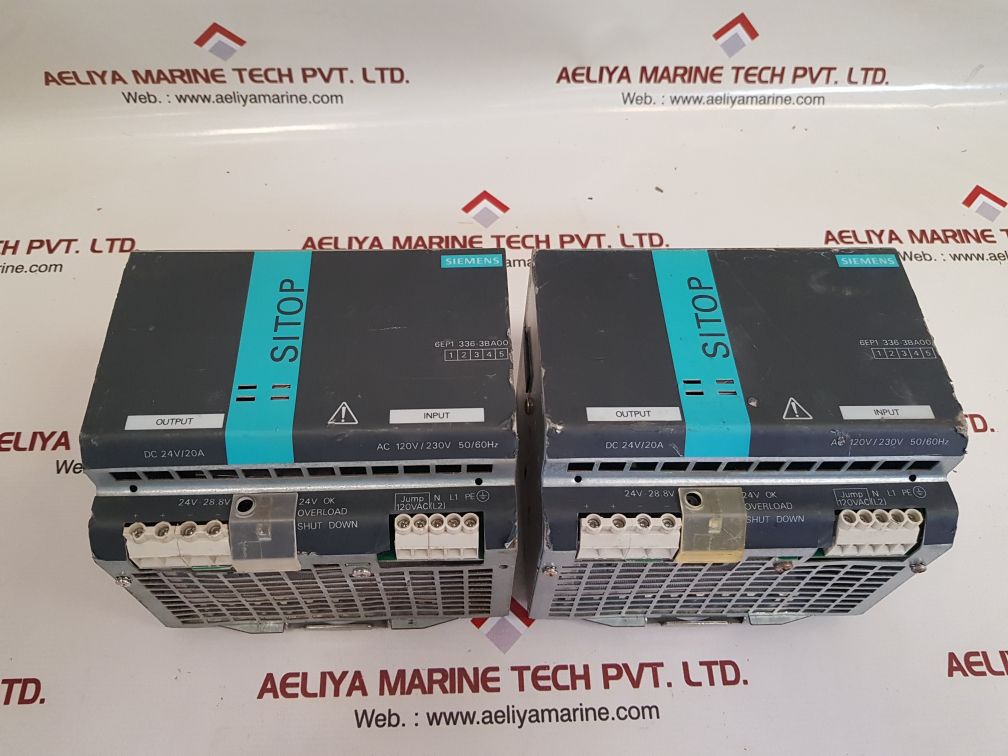 Siemens 6ep1 336-3ba00 sitop power modular 20a ½ ph