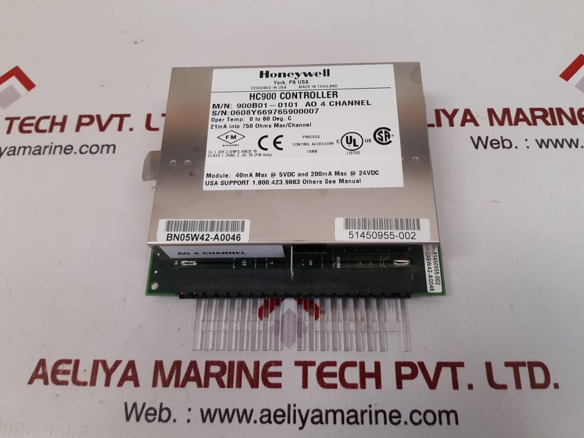 Honeywell 900b01-0101 4 point analog output module
