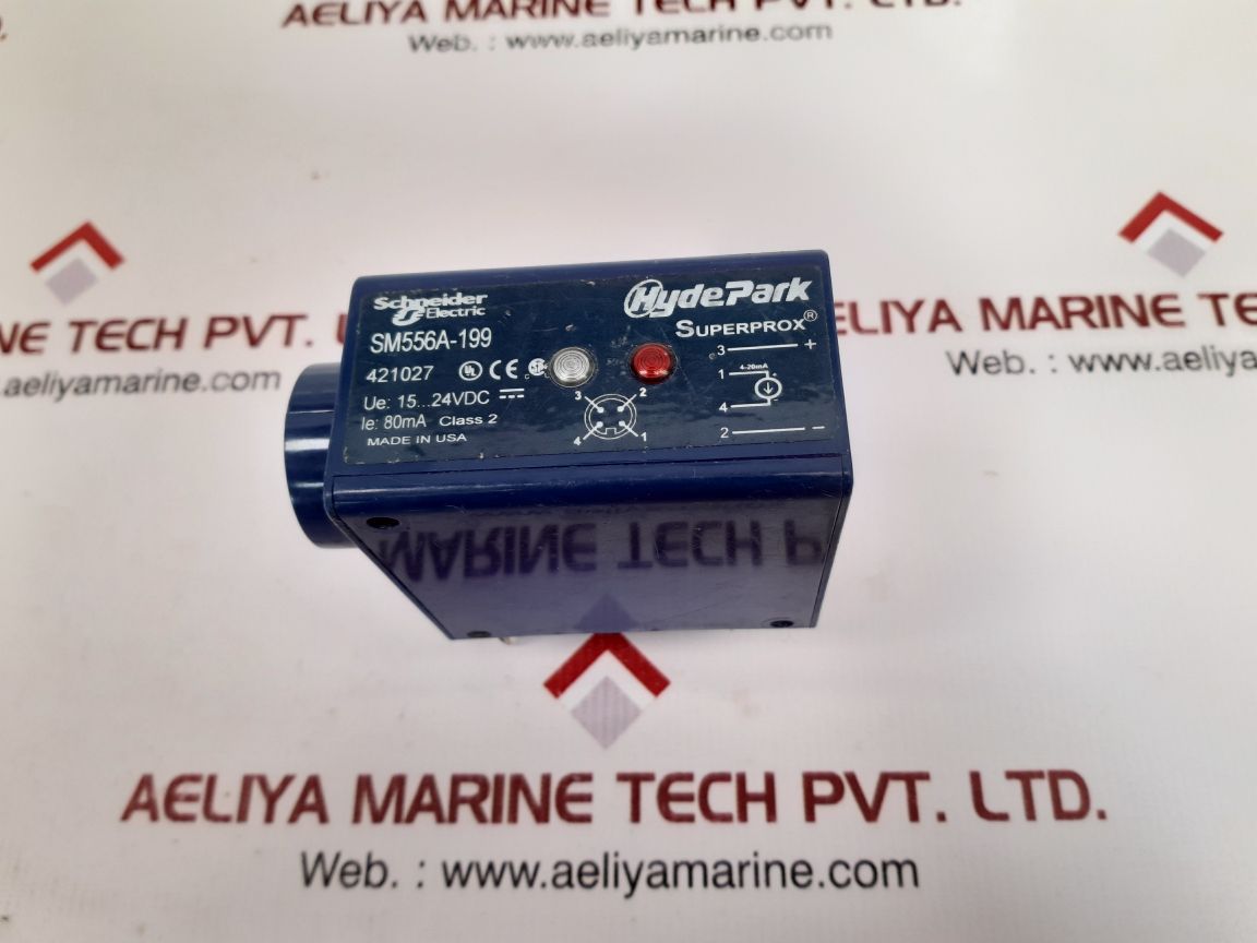 Schneider electric sm556a-199 superprox ultrasonic analog sensor