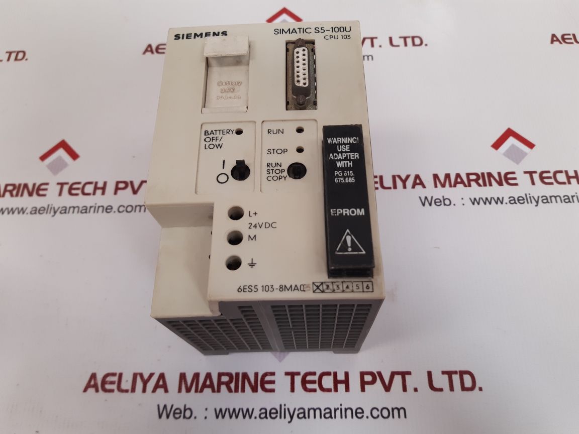 Siemens 6Es5 103-8Ma03 Central Processing Unit Used