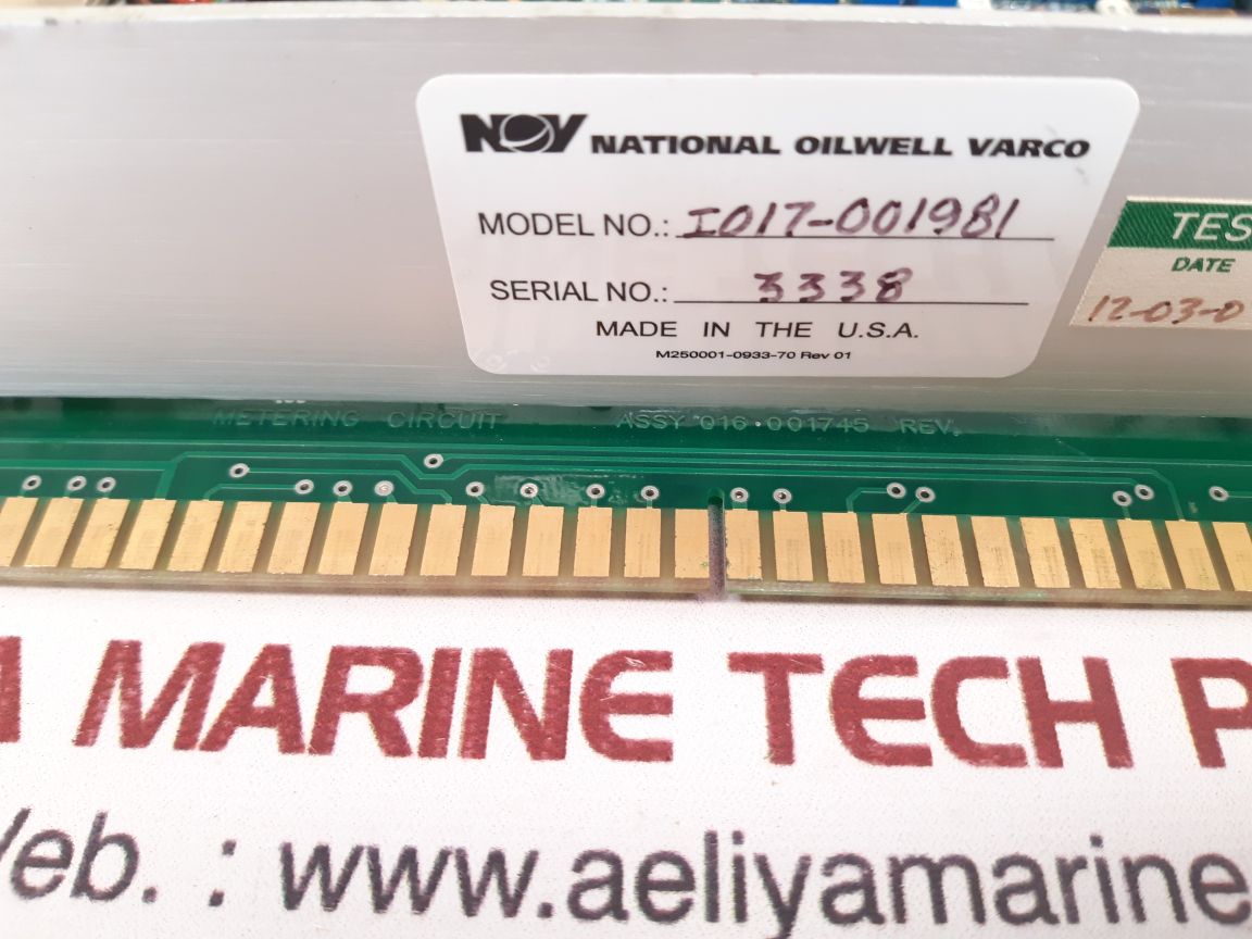 National oilwell 1981 metering module