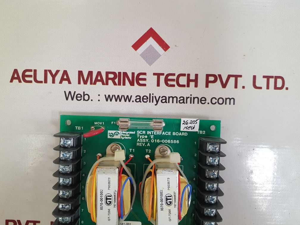 Integrated power systems 016-006586 scr interface board