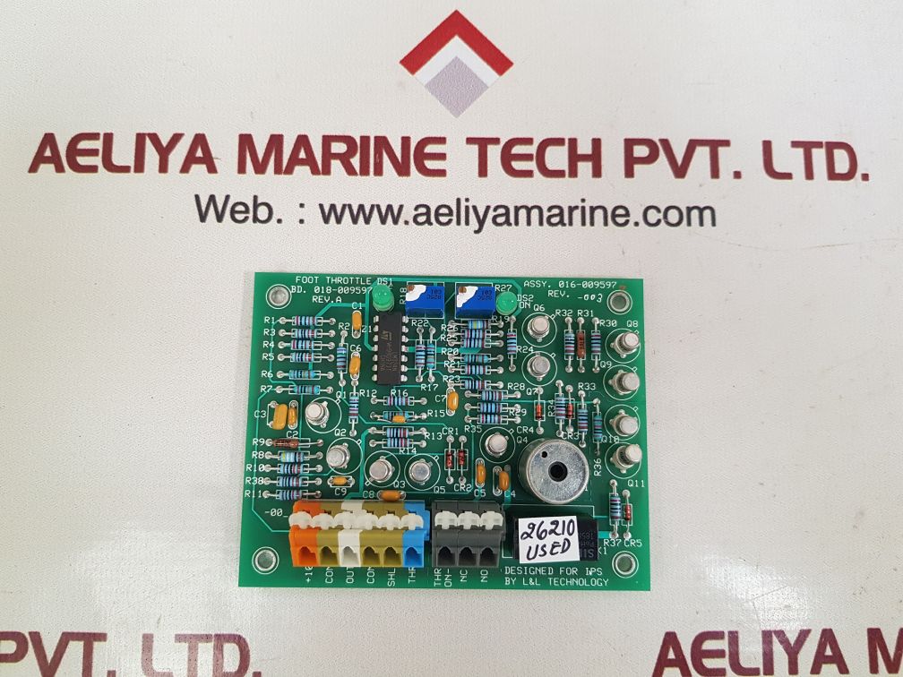 Ips l&l technology 016-009597 pcb card 018-009597
