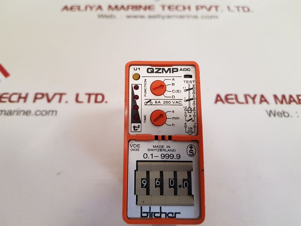 Bircher qzmp time delay relay