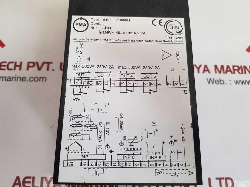 Pma 9407 900 00001 temperature controller