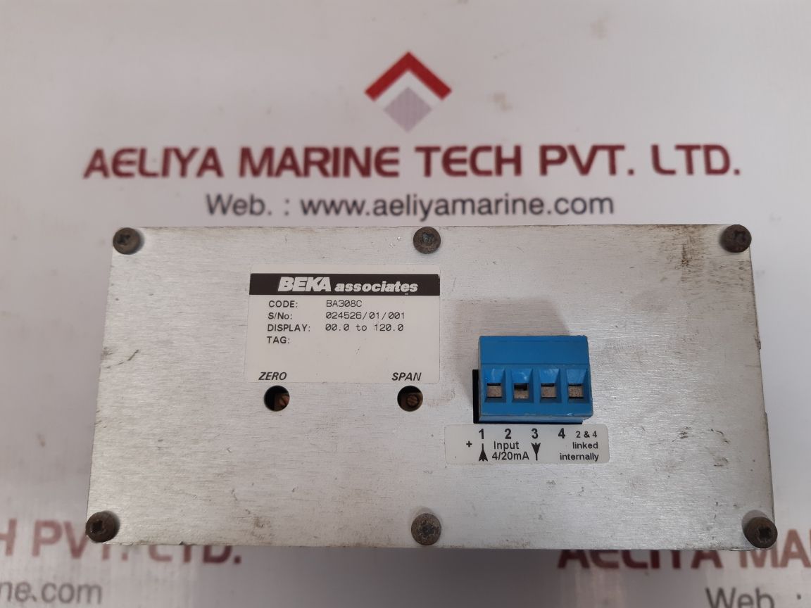 Beka associates ba308c 3 1/2 digit indicator display: 00.0 to 120.0
