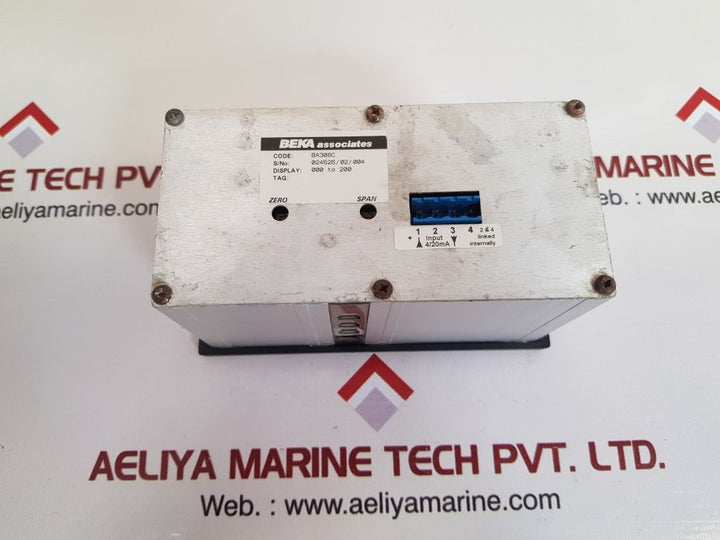 Beka associates ba308c 3 1/2 digit indicator display 0.00 to 200