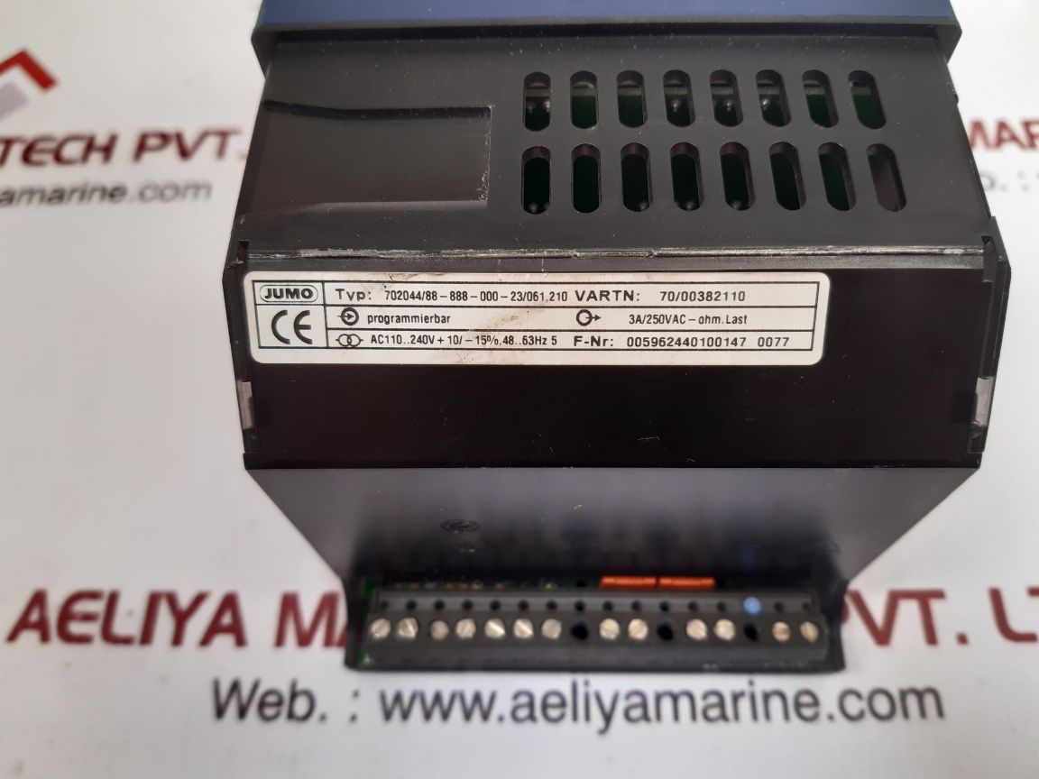 Jumo itron 04 regulator controller 702044/88-888-000-23/061.210