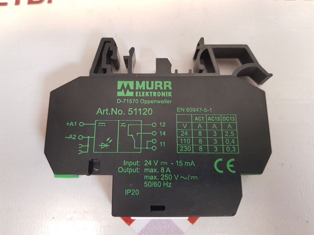 Murr elektronik 51120 output relay 8a