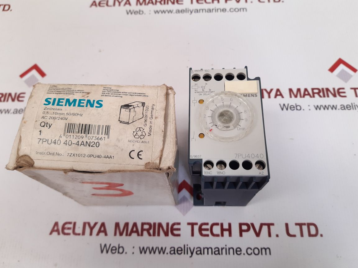 Siemens 7pu4040-4an20 delay timer 