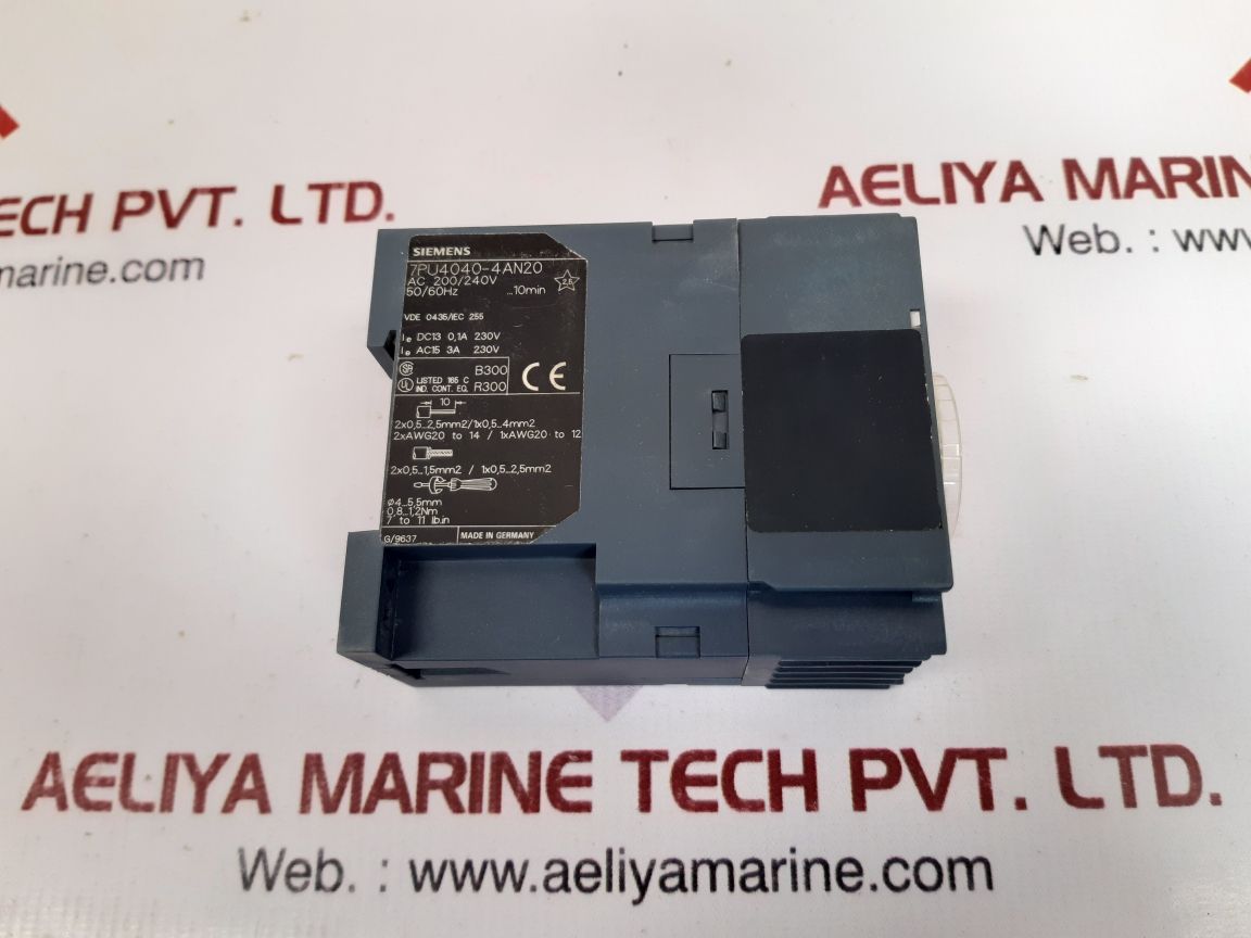 Siemens 7pu4040-4an20 delay timer 