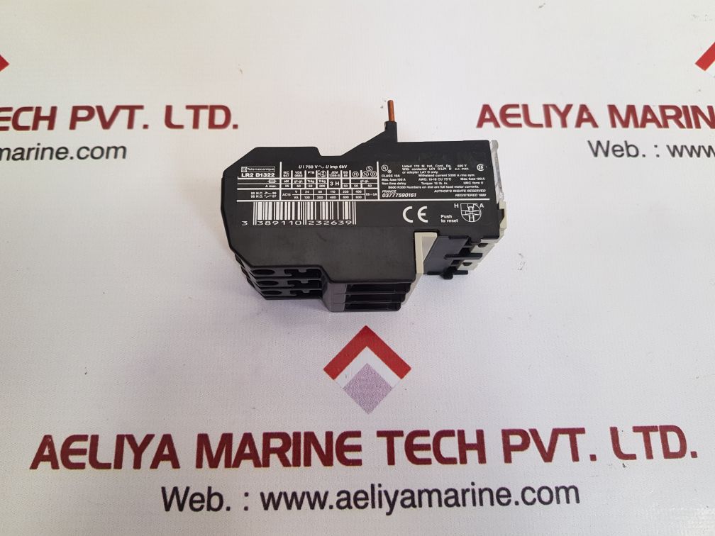 Telemecanique lr2 d1322 thermal overload relay 023263