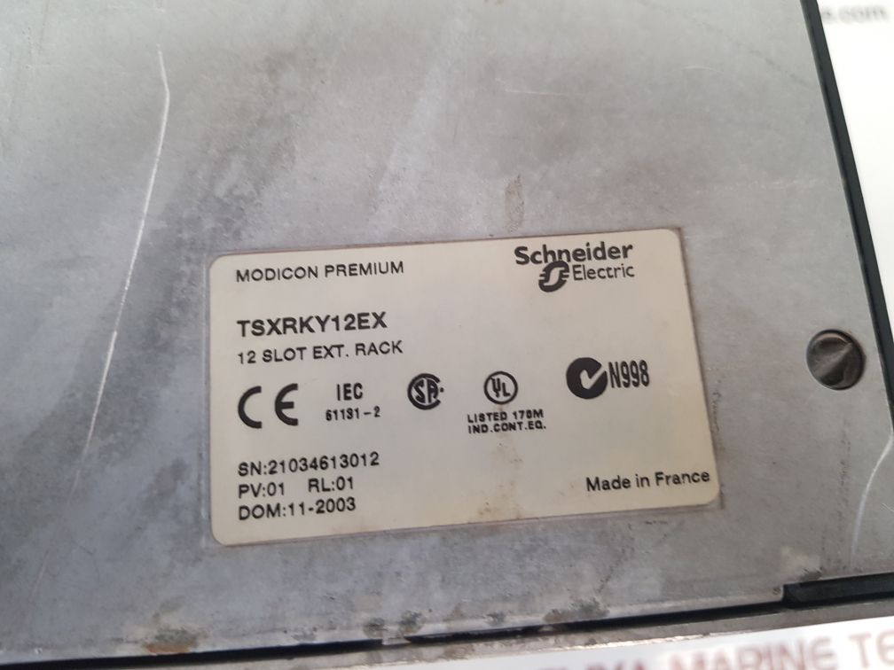 Schneider electric tsxrky12ex modicon premium 12 slot ext. rack