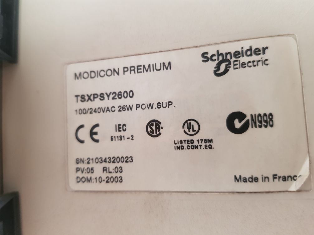 Schneider electric tsxrky12ex modicon premium 12 slot ext. rack