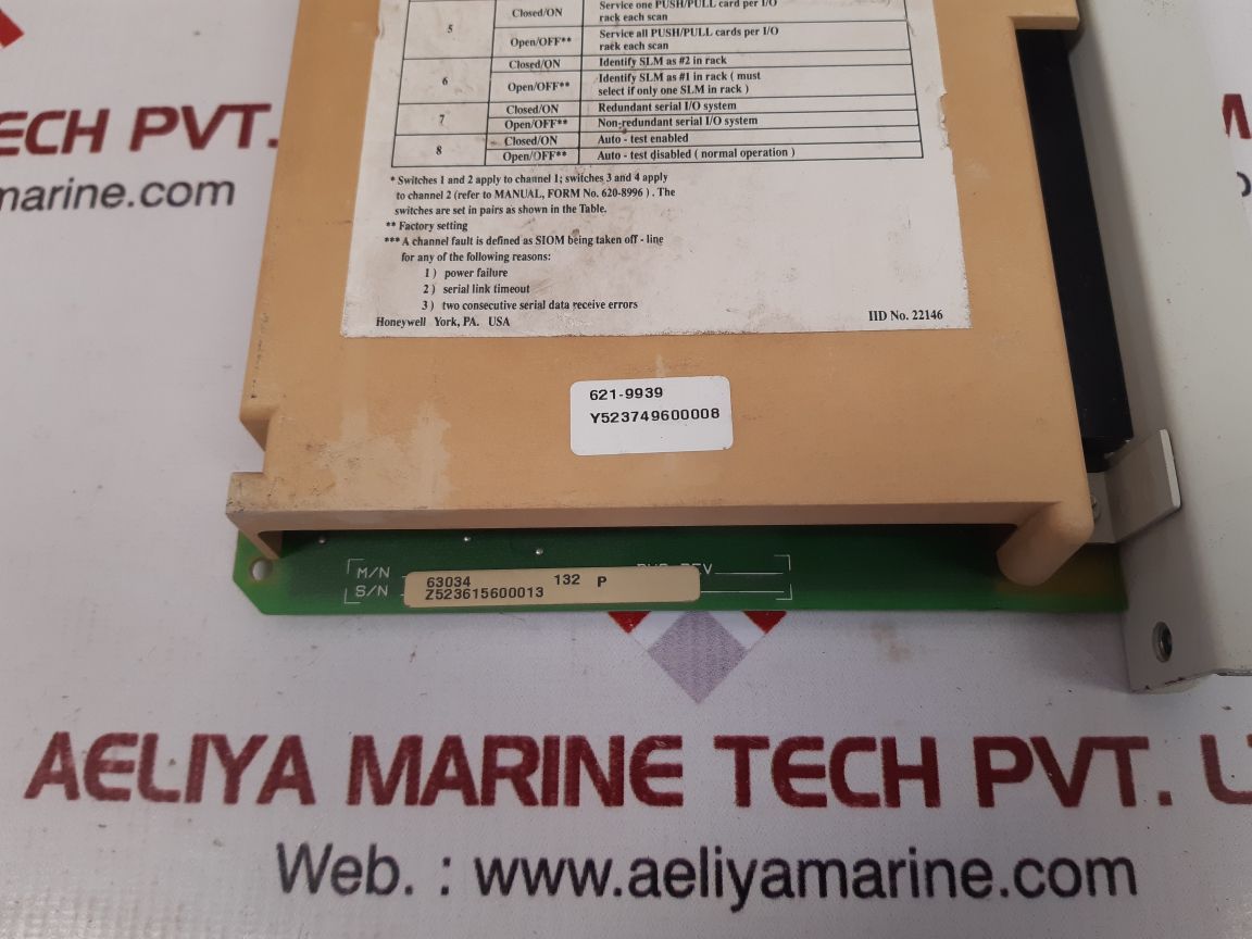 Honeywell 621-9939 pcb card ver. 2.4 